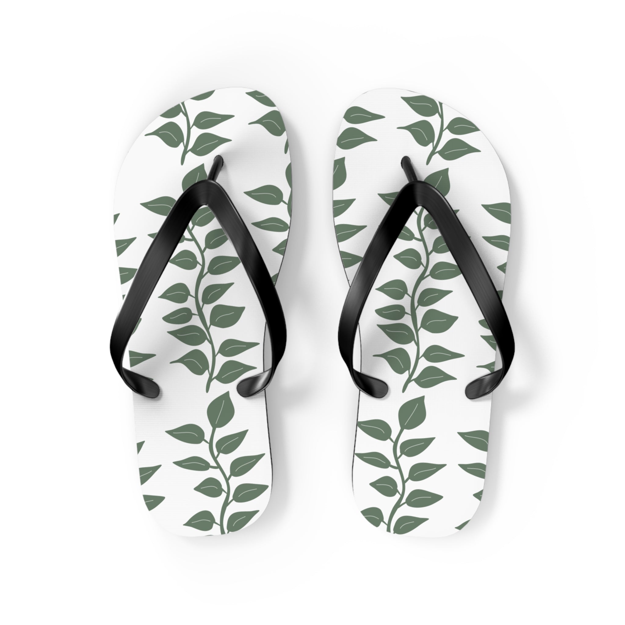 Leaf Vine Flip Flops — Botanical Summer Sandals