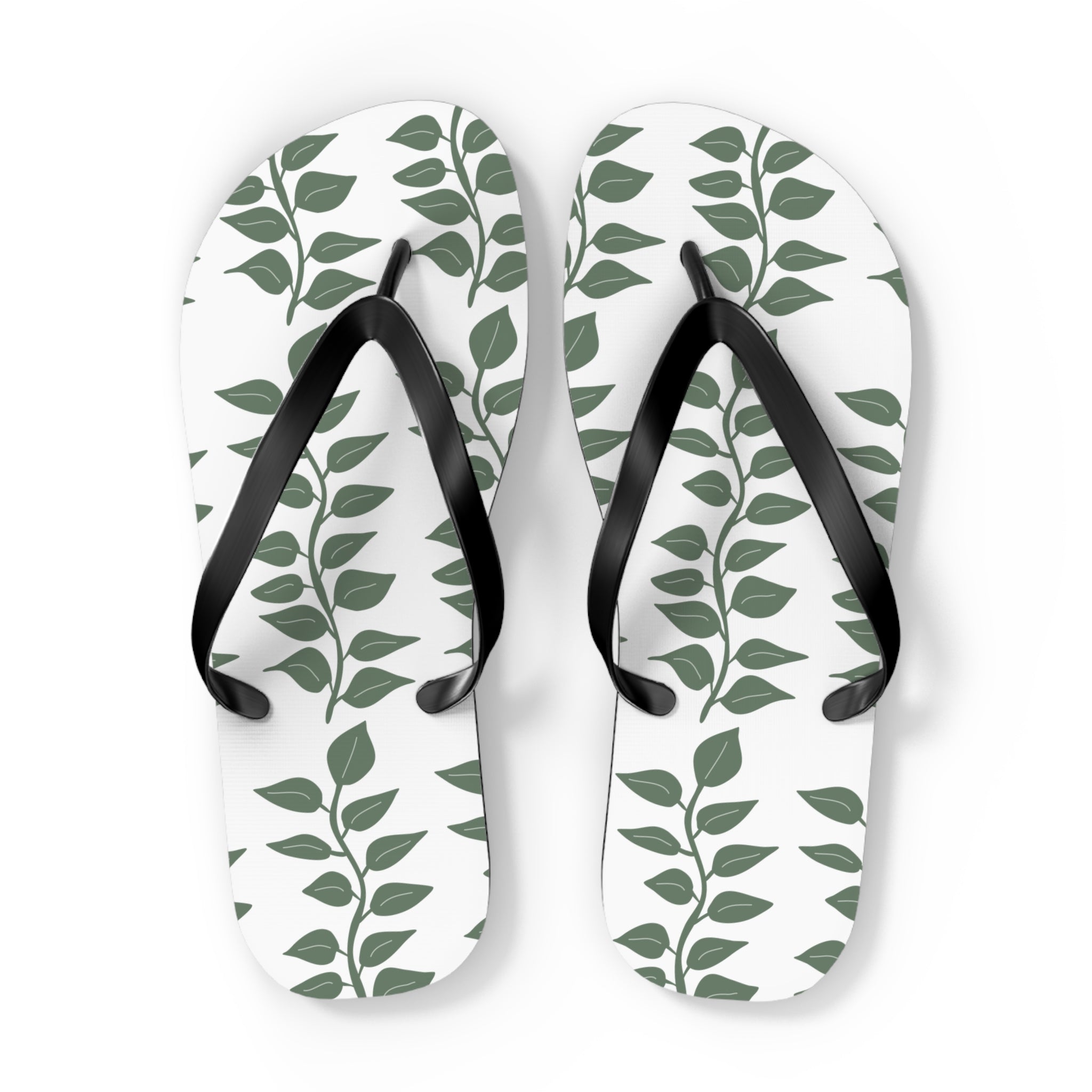 Leaf Vine Flip Flops — Botanical Summer Sandals